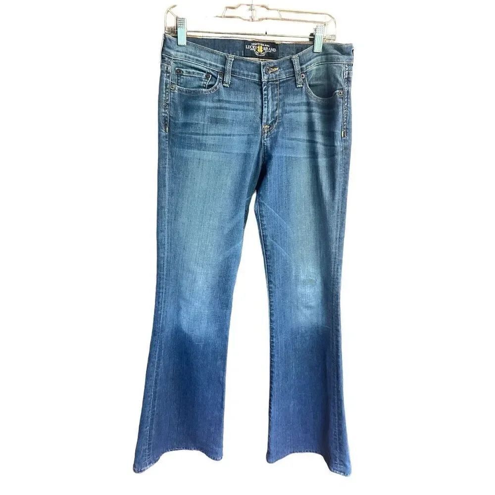 Lucky Brand  Womans Sweet N Flare Flap Pockets Jeans Sz 6